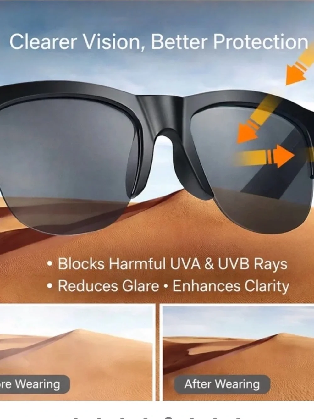 Audio Sunglasses Bluetooth Sunglasses - Black